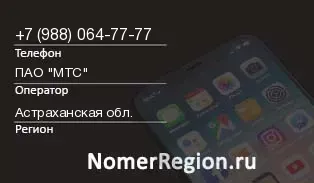 Кто звонил с 9880647777 - регион и оператор